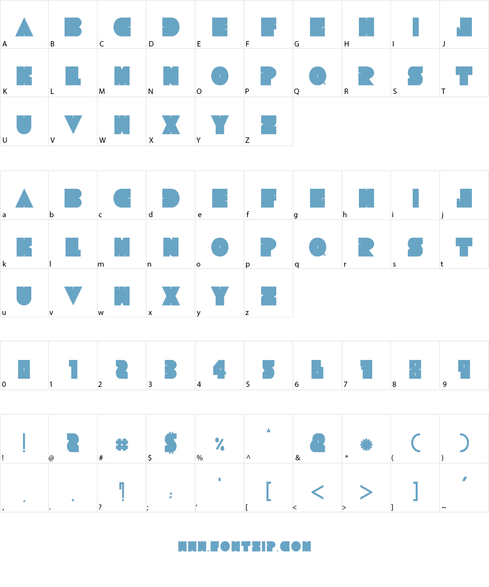 Tresdias Black Font Character